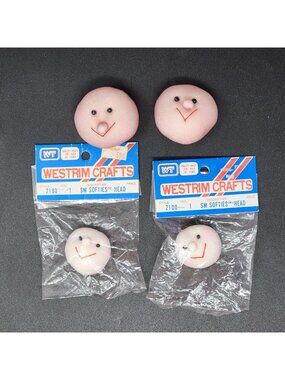 Doll Head Yarn Westrim Crafts Softies 1.25 & 2" Wide Craft Supplies